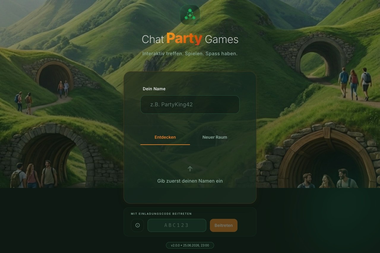ChatPartyGames — Projektansicht