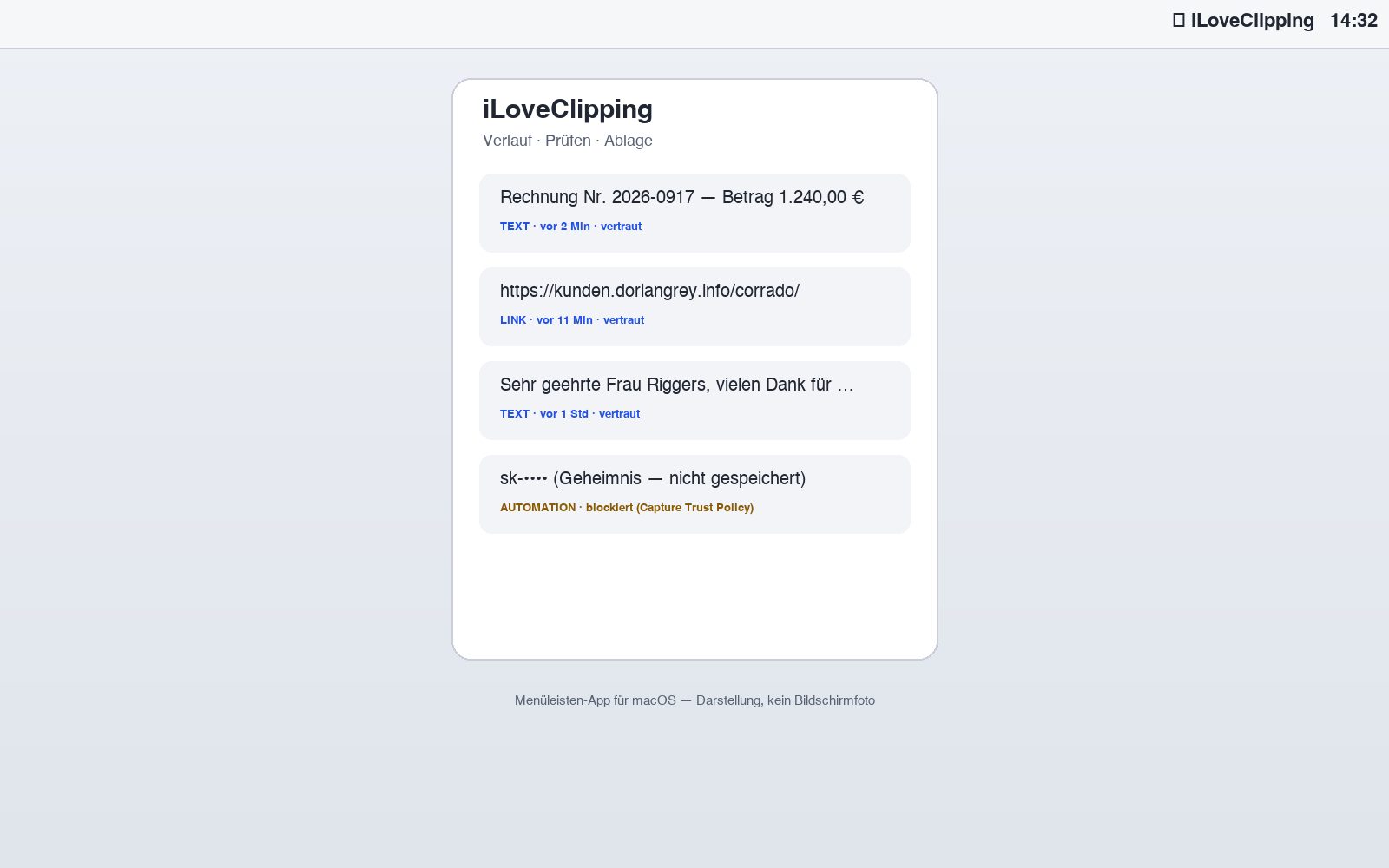 iLoveClipping — Projektillustration · kein App-Screenshot
